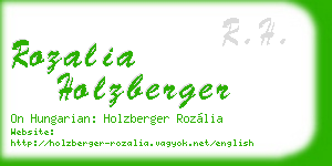 rozalia holzberger business card